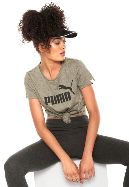 Camiseta Puma Ess No.1 Heather Verde - Marca Puma