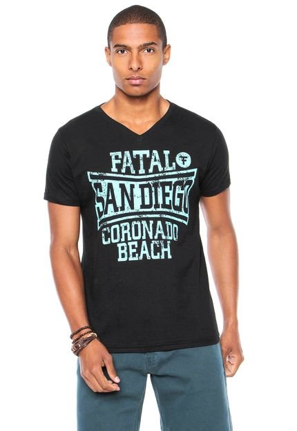 Camiseta Fatal Surf Estampada Preta - Marca Fatal Surf