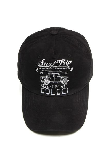 Boné Colcci Strapback Silk Surf Trip Preto - Marca Colcci