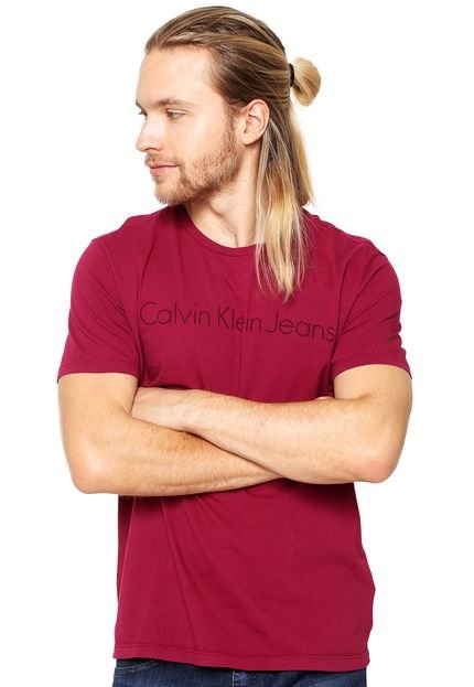Camiseta Calvin Klein Jeans Logo Rosa - Marca Calvin Klein Jeans