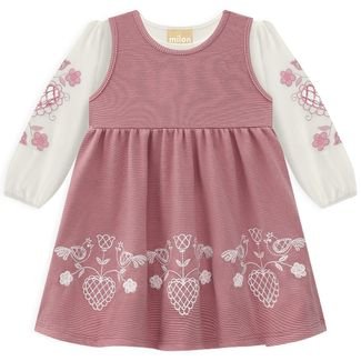 Conjunto Infantil Menina Milon Rosa