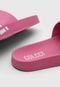 Chinelo Slide Colcci Logo Rosa - Marca Colcci