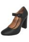 Scarpin DAFITI SHOES Salto Grosso Preto - Marca DAFITI SHOES