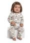 Calça Bebê em Suedine Quimby Branco - Marca Quimby
