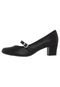 Scarpin Piccadilly Mary Jane Preto - Marca Piccadilly