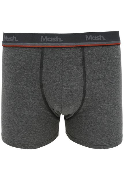 Cueca MASH Boxer Logo Cinza - Marca MASH