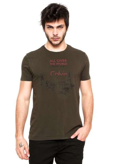 Camiseta Calvin Klein Jeans All Over Cinza - Marca Calvin Klein Jeans