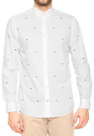 Camisa Tommy Hilfiger Logo Branca