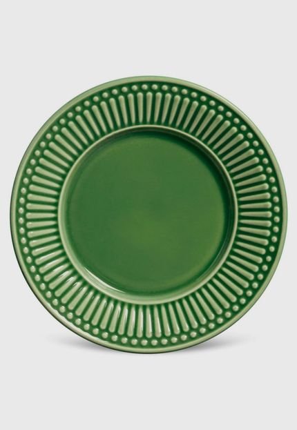 Conjunto com 6 Pratos de Sobremesa Roma Verde Sálvia Ø 20,5 cm Porto Brasil - Marca Porto Brasil