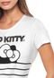 Blusa Cativa Hello Kitty Aplicações Branca/Preta - Marca Cativa Hello Kitty