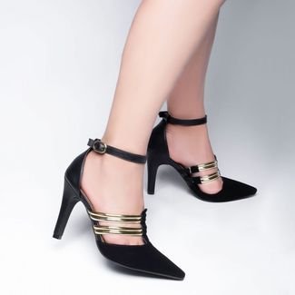 Sapato Scarpin Feminino Torricella Salto 9 cm Confortável Preto
