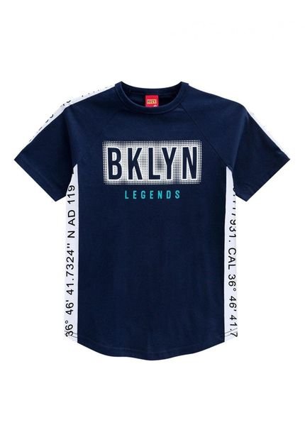 Camiseta Infantil Kyly Azul Marinho - Marca Kyly