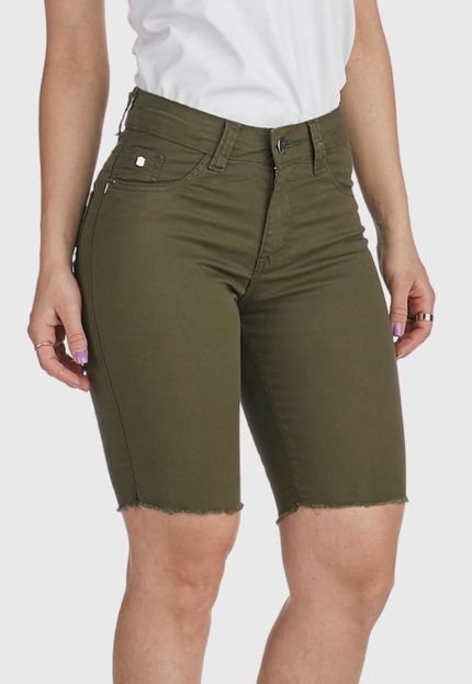 Bermuda Jeans HNO Jeans Hot Pants Comfort Plus Verde - Marca HNO Jeans