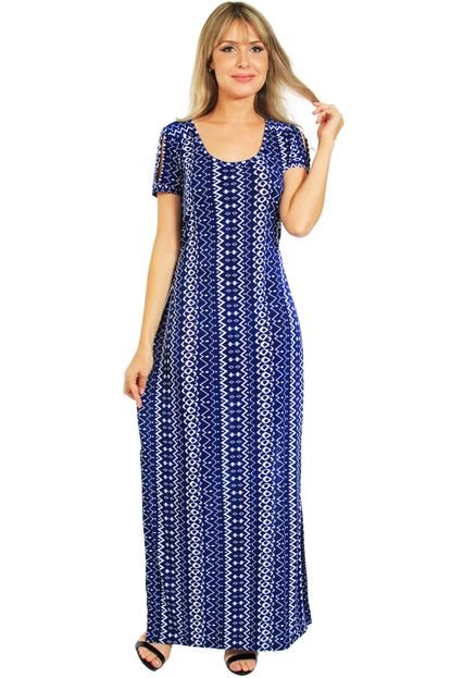 Vestido 101 Resort Wear Longo Azul Marinho - Marca 101 Resort Wear