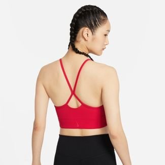 Top Nike Yoga Dri-FIT Indy Feminino - Vermelho