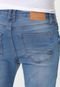 Calça Jeans Aeropostale Slim Destroyed Azul - Marca Aeropostale