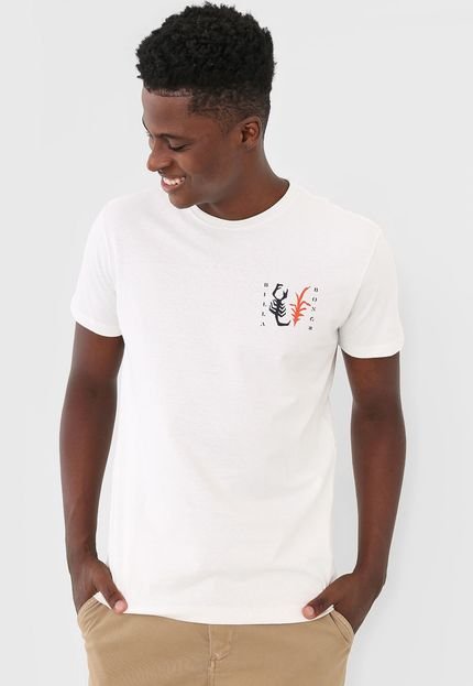 Camiseta Billabong Palmas Ii Off-White - Marca Billabong