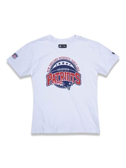 Camiseta New Era Regular New England Patriots Branco - Marca New Era
