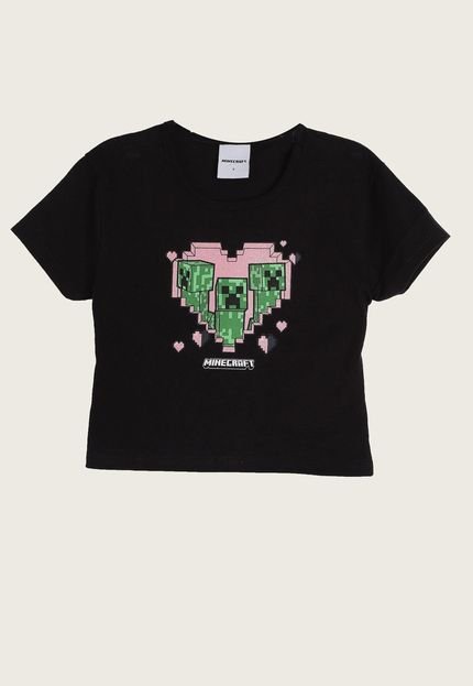 Camiseta Infantil Brandili Minecraft Preta - Marca Brandili