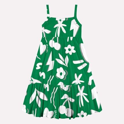 Vestido Infantil Menina Kyly Verde - Marca Kyly