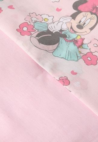 Jogo de Cama Infantil Disney Princess Garden Rosa - Santista em