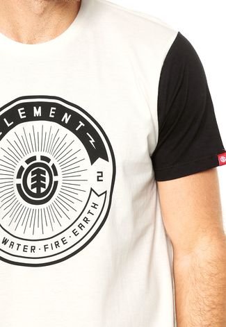 Camiseta Element Society Bege/Preta