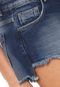 Short Jeans Enfim Destroyed Azul - Marca Enfim