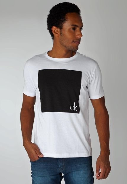 Camiseta Calvin Klein Jeans Square Branca - Marca Calvin Klein Jeans