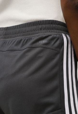 Short adidas Performance Pacer 3 Stripes Cinza