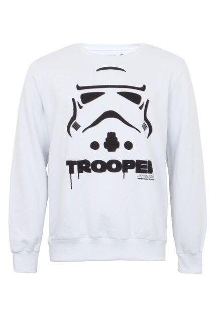 Blusa Triton Fleece Trooper Branca - Marca Triton