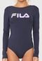 Body Fila Easy Letter Azul-marinho - Marca Fila