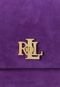 Bolsa Tiracolo Lauren By Ralph Lauren Logo Roxa - Marca Lauren Ralph Lauren