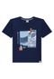 Conjunto Infantil Camiseta e Bermuda Marlan Marinho 64909 - Marca Marlan