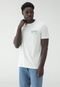 Camiseta Element Slim Estampada Off White - Marca Element