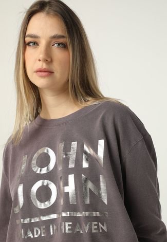 Camiseta John John jj Line Feminina Roxa em Promoção na Americanas