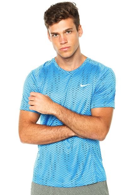 Camiseta Nike Dri-Fit Miler Azul - Marca Nike