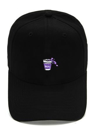 Boné Skull Clothing Aba Curva Dad Hat Purple Juice Preto