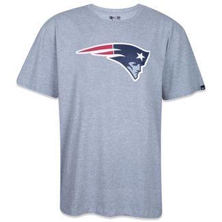 Camiseta New Era Regular New England Patriots Mescla Cinza