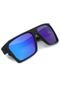 Óculos de Sol HB Split Carvin Preto/Azul - Marca HB