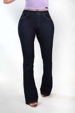 Calça Jeans Flare Feminina Cintura Média Elastano Anticorpus