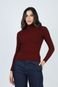 Blusa Tricot Cacharrel Vinho GG Gazzy - Marca Gazzy