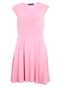 Vestido Anna Flynn Basic Rosa - Marca Anna Flynn