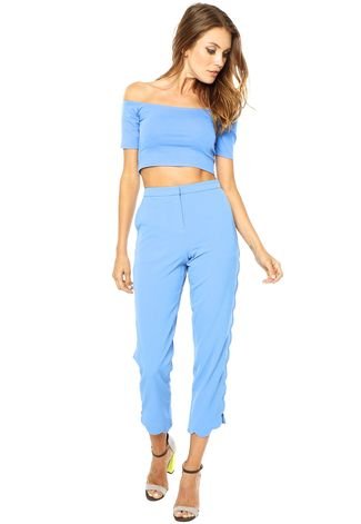 Cropped TOPSHOP Cool Azul