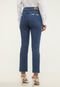 Calça Cropped Jeans Sawary Skinny Recortes Azul - Marca Sawary
