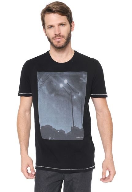 Camiseta Calvin Klein Estampada Preta - Marca Calvin Klein