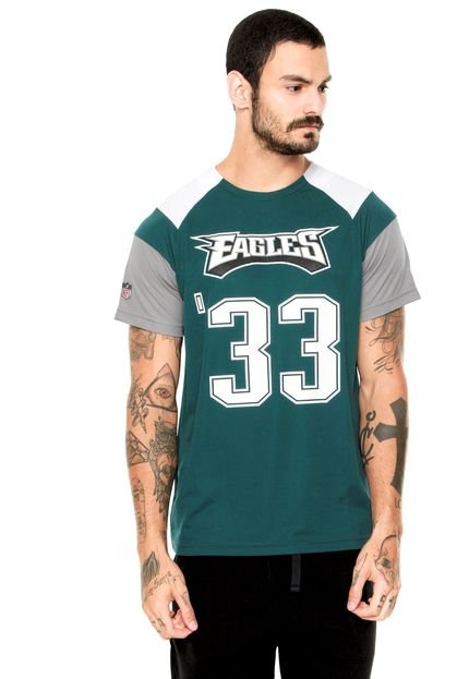 Camiseta New Era Raglan Philadelphia Eag Verde - Marca New Era