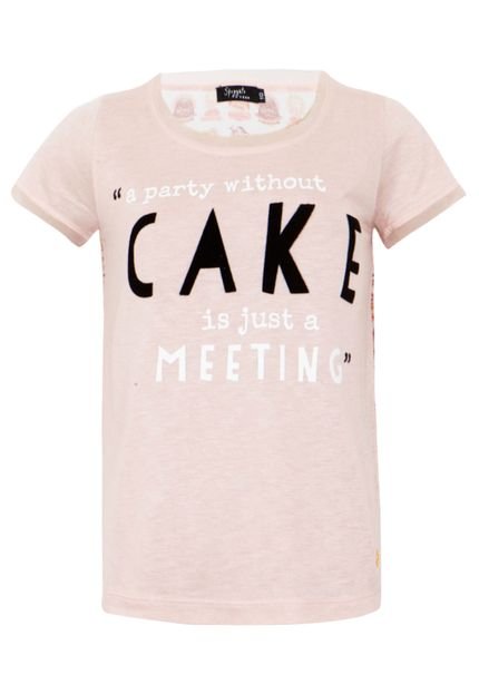 Camiseta Spezzato Teen Cake Rosa - Marca Spezzato Teen