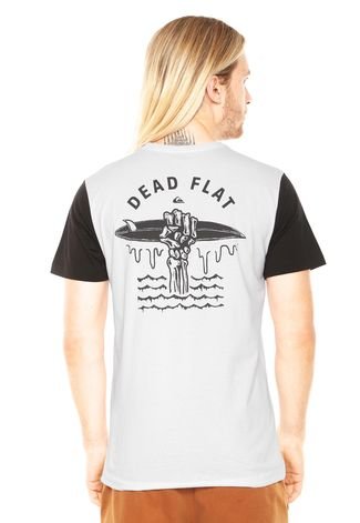 Camiseta Quiksilver Dead Flat Branco