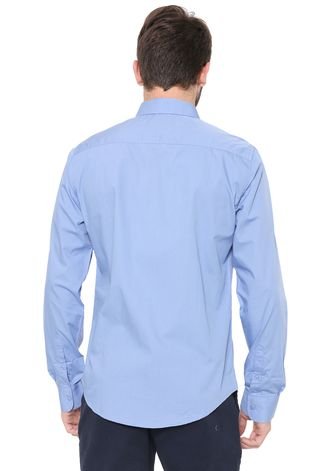Camisa Colcci Slim Bolso Azul