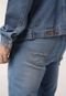 Calça Jeans Wrangler Slim Estonada Azul - Marca Wrangler